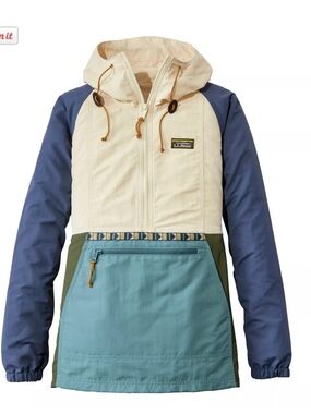 L.L.Bean Women's Mountain Classic Anorak Multi-Color Sz S REG